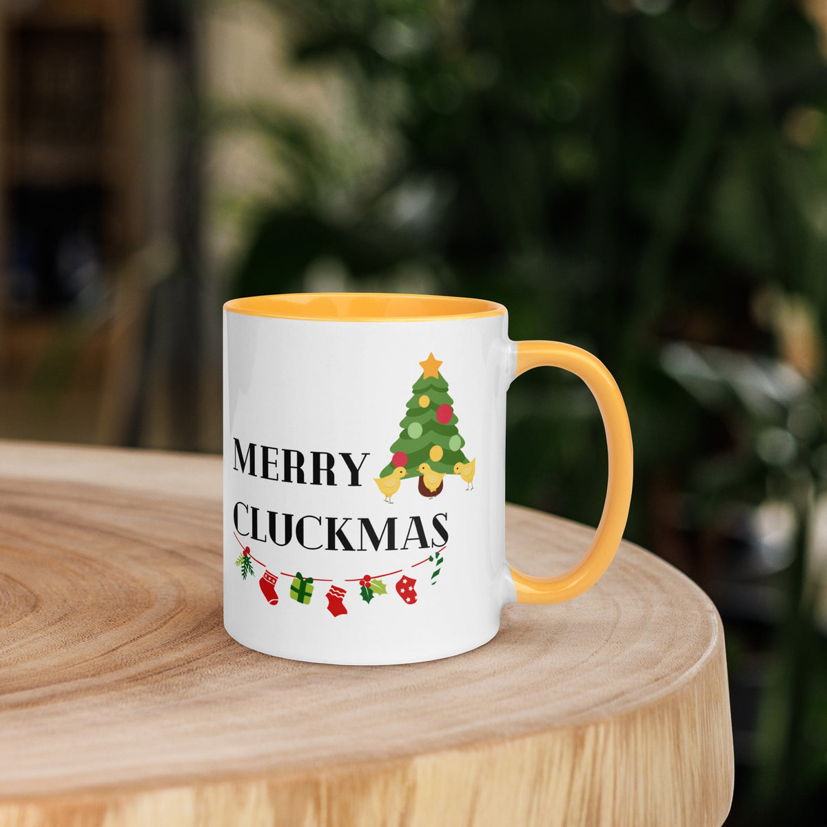 Merry Cluckmas Colored Mug - Cluck It All Farms