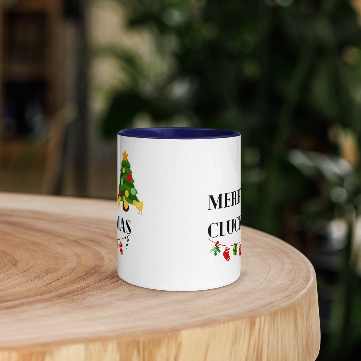 Merry Cluckmas Colored Mug - Cluck It All Farms