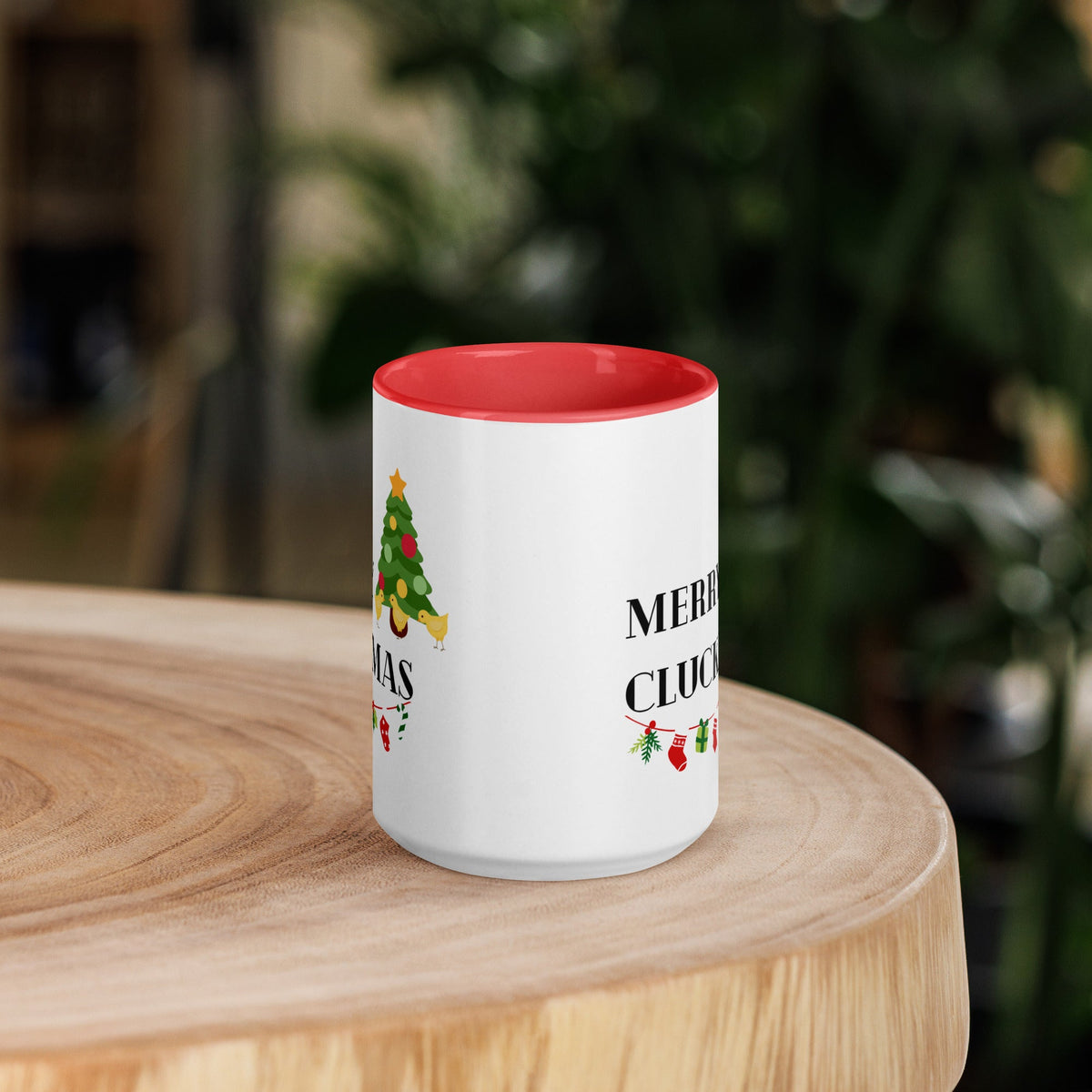 Merry Cluckmas Colored Mug - Cluck It All Farms