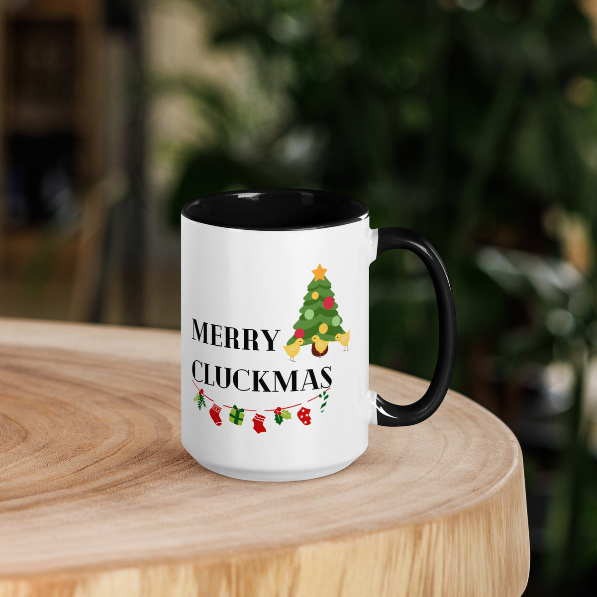 Merry Cluckmas Colored Mug - Cluck It All Farms