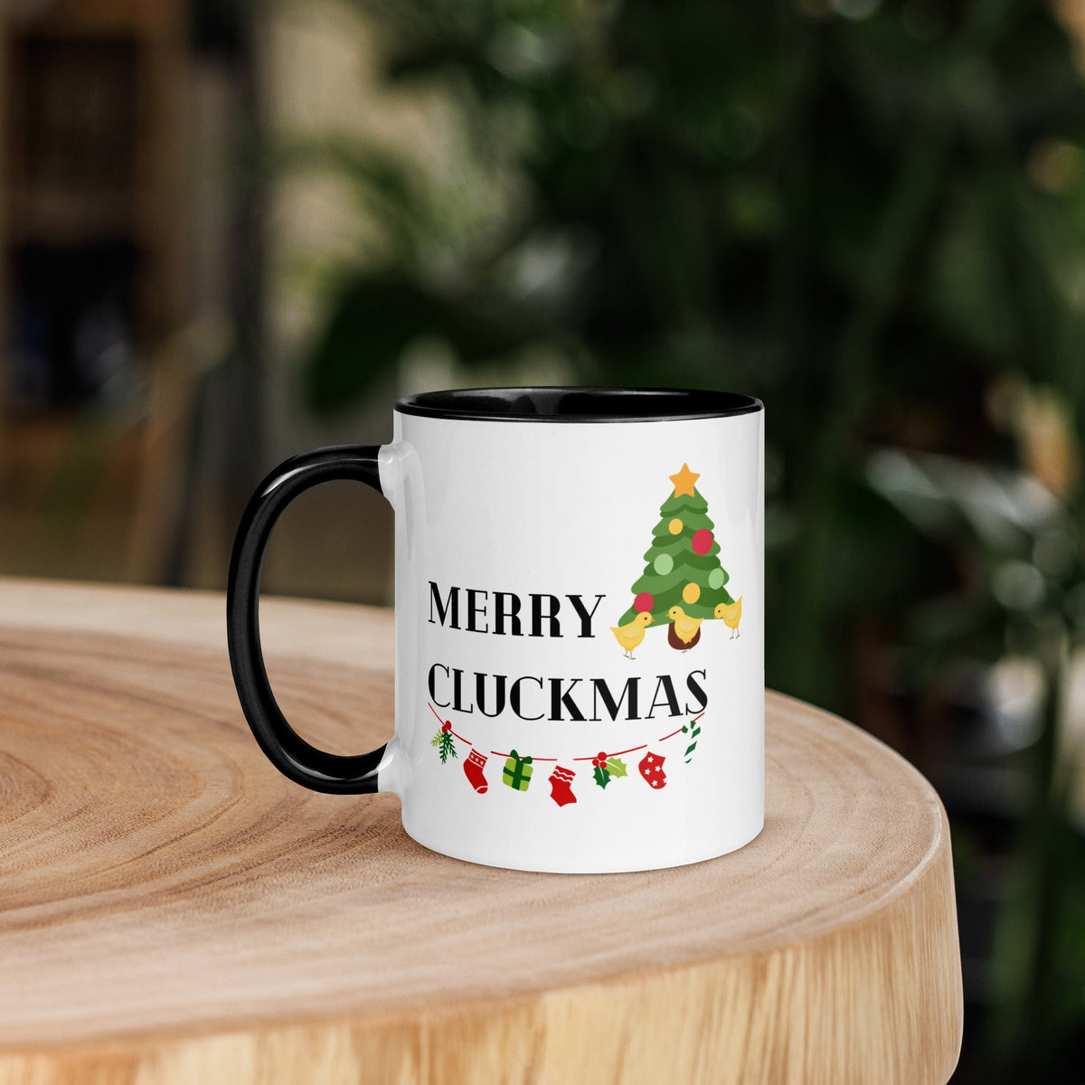Merry Cluckmas Colored Mug - Cluck It All Farms