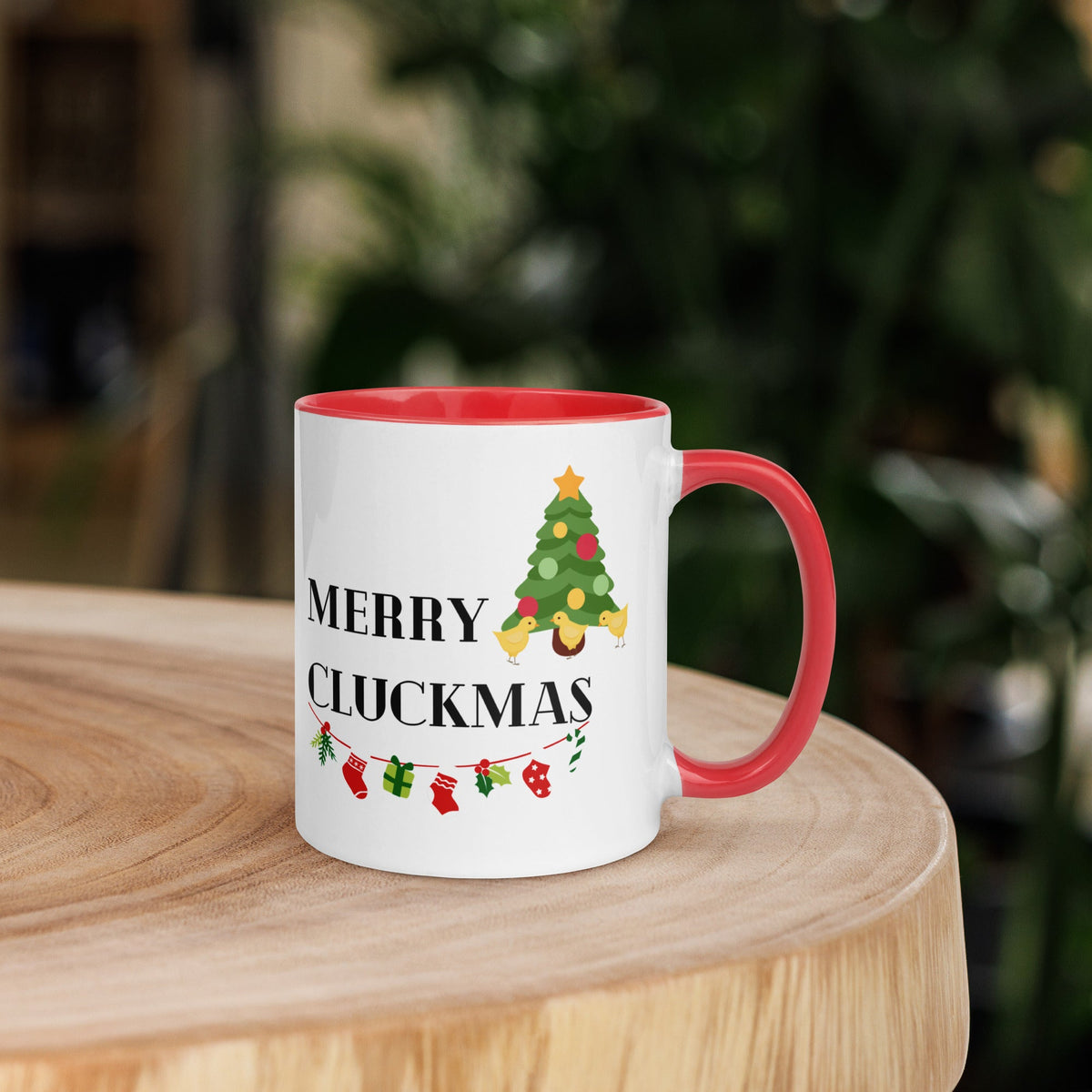 Merry Cluckmas Colored Mug - Cluck It All Farms