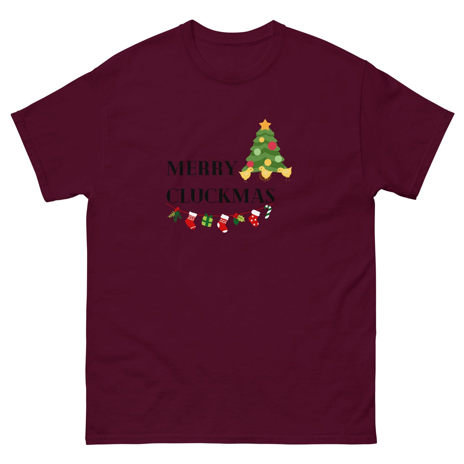 Merry Cluckmas Unisex Classic Tee - Cluck It All Farms