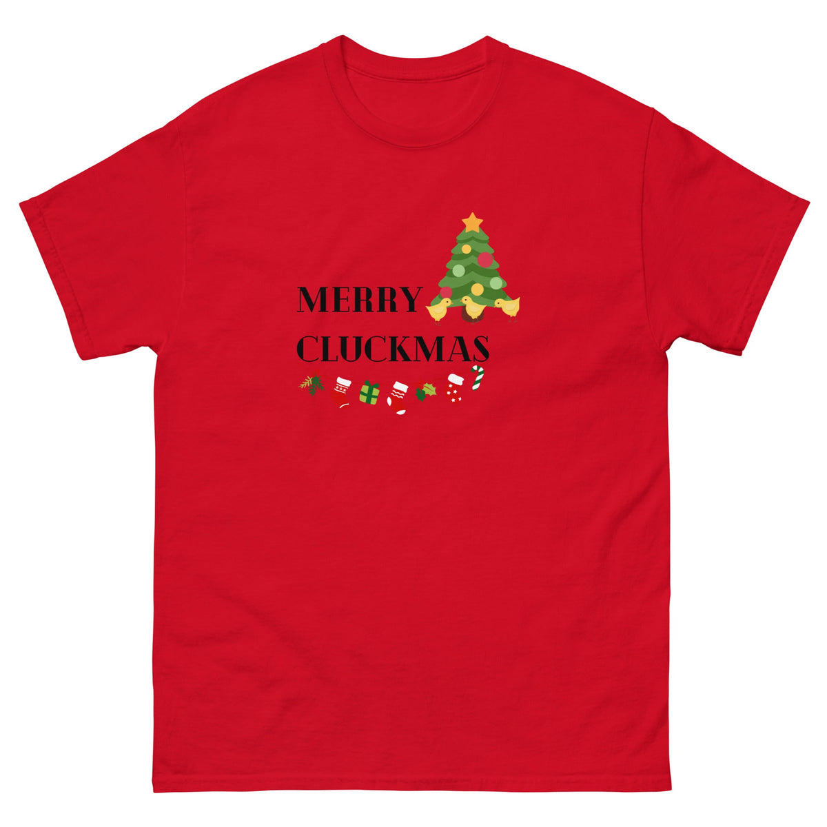 Merry Cluckmas Unisex Classic Tee - Cluck It All Farms