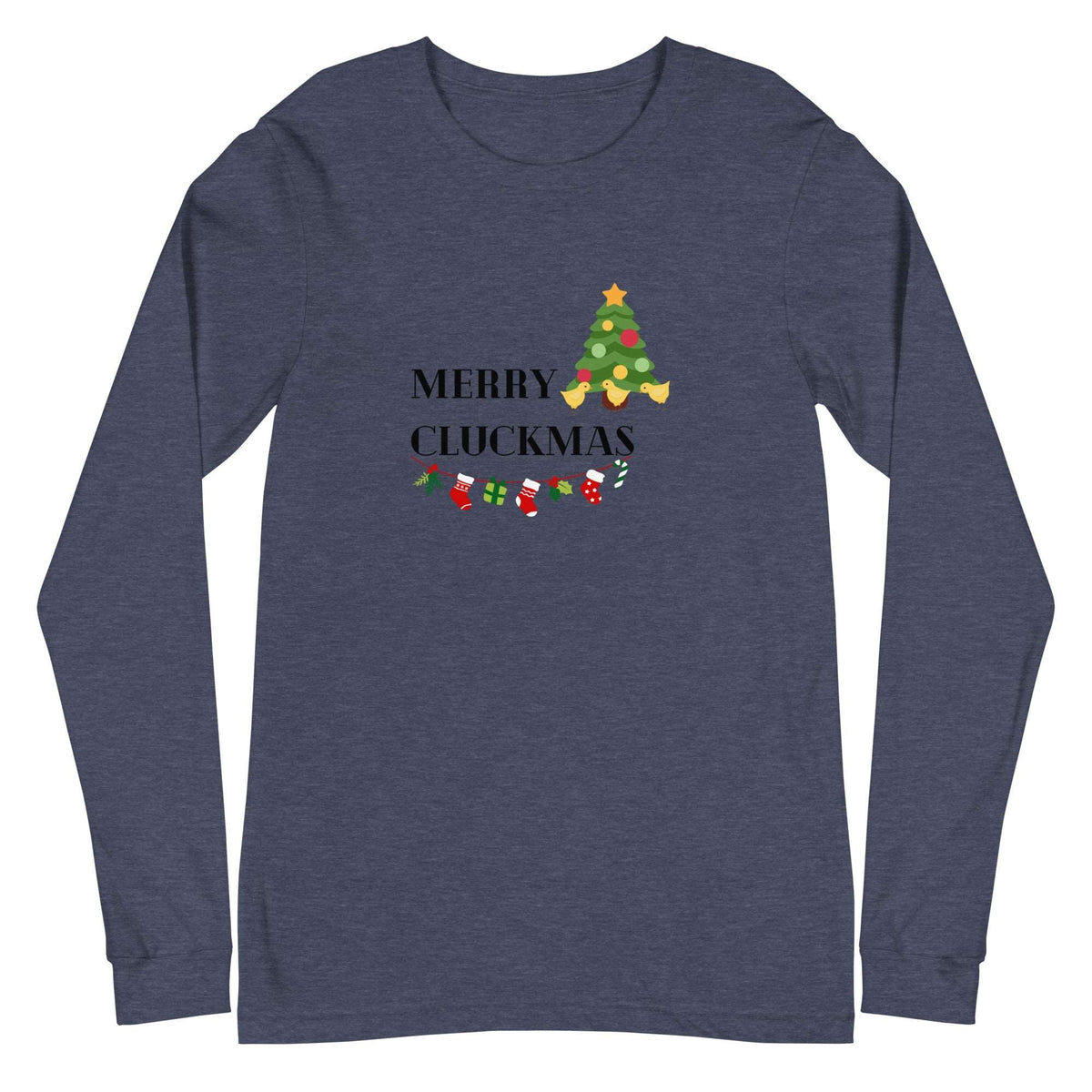 Merry Cluckmas Unisex Long Sleeve Tee - Cluck It All Farms