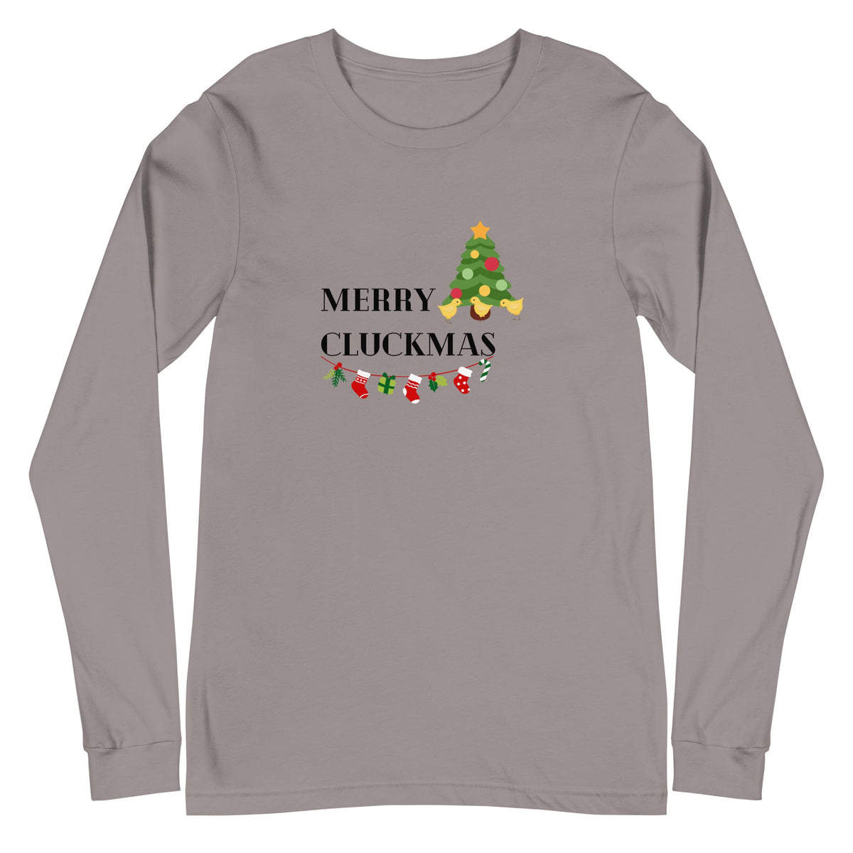 Merry Cluckmas Unisex Long Sleeve Tee - Cluck It All Farms