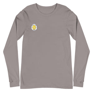 No Spring Chicken BACK PRINT Unisex Long Sleeve Tee - Cluck It All Farms