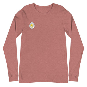 No Spring Chicken BACK PRINT Unisex Long Sleeve Tee - Cluck It All Farms