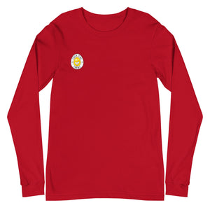 No Spring Chicken BACK PRINT Unisex Long Sleeve Tee - Cluck It All Farms