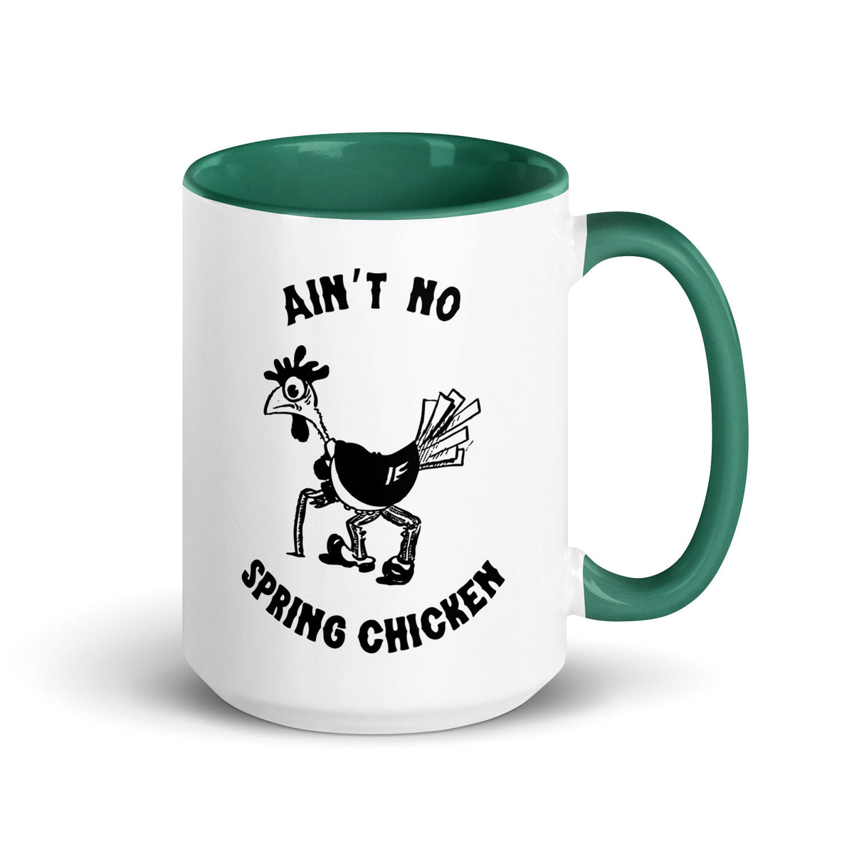 No Spring Chicken Colored Mug - Cluck It All Farms