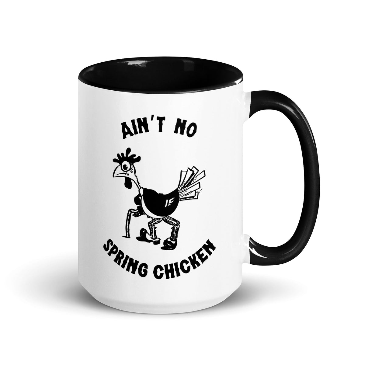 No Spring Chicken Colored Mug - Cluck It All Farms