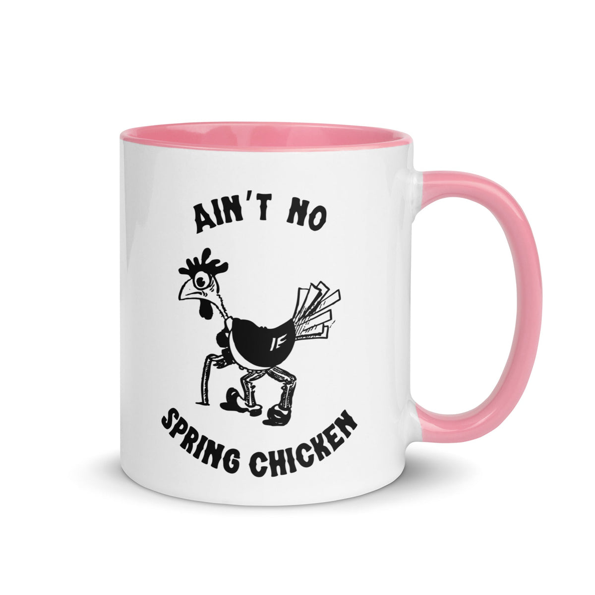 No Spring Chicken Colored Mug - Cluck It All Farms