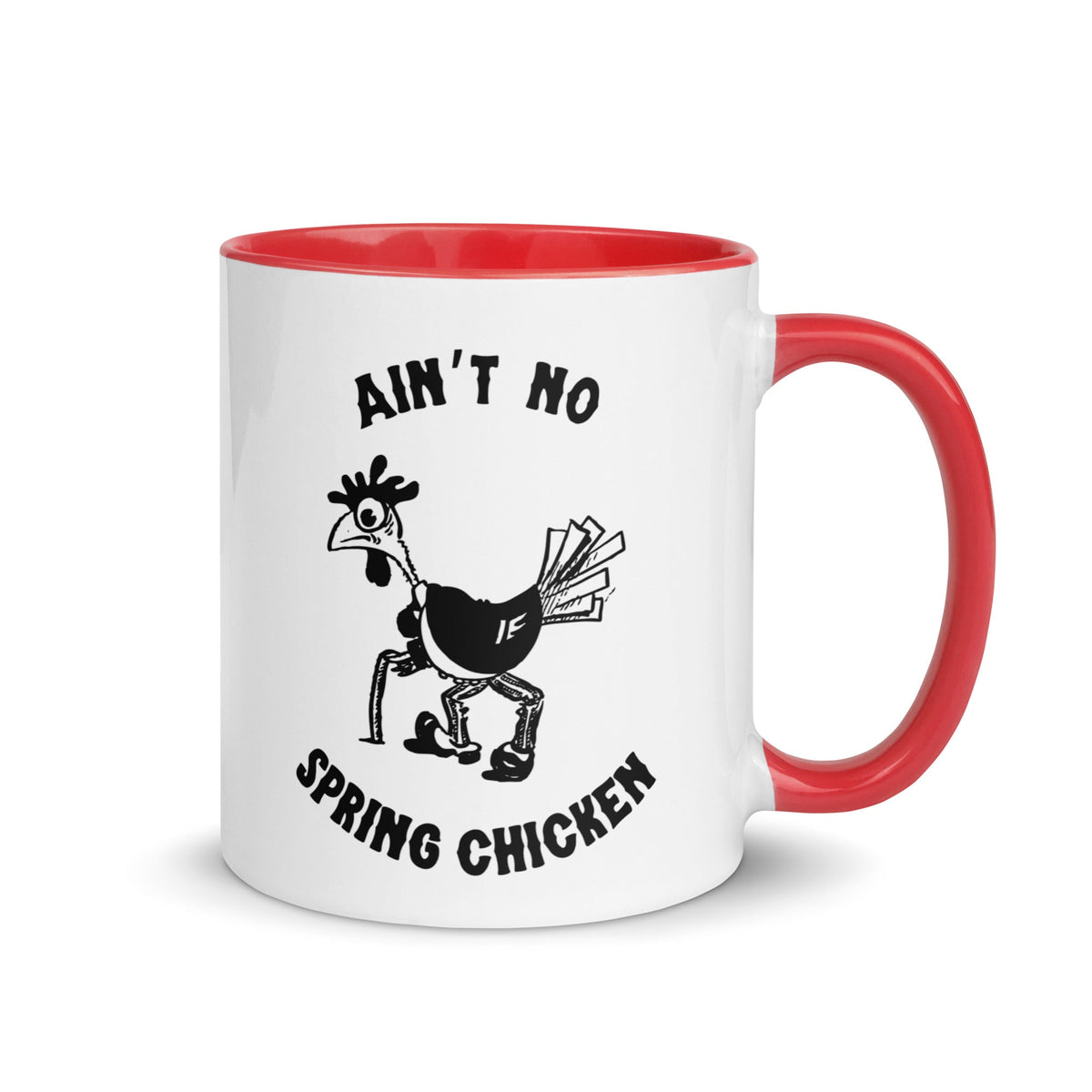 No Spring Chicken Colored Mug - Cluck It All Farms