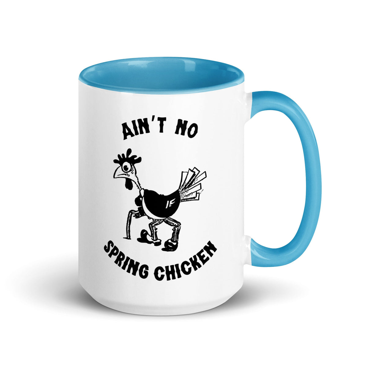 No Spring Chicken Colored Mug - Cluck It All Farms