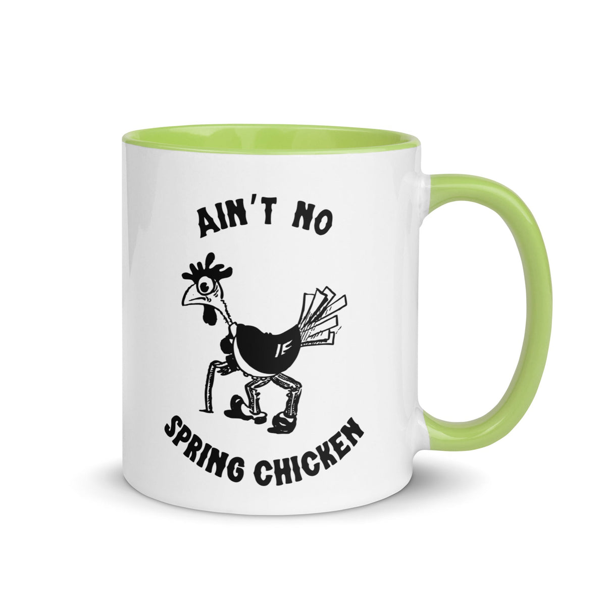 No Spring Chicken Colored Mug - Cluck It All Farms