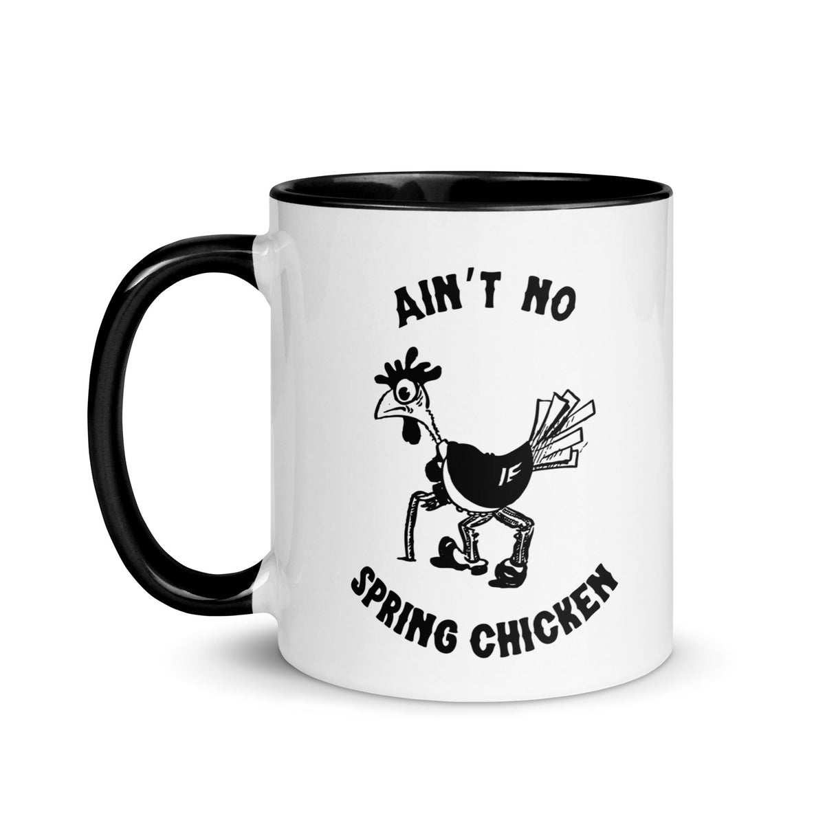 No Spring Chicken Colored Mug - Cluck It All Farms