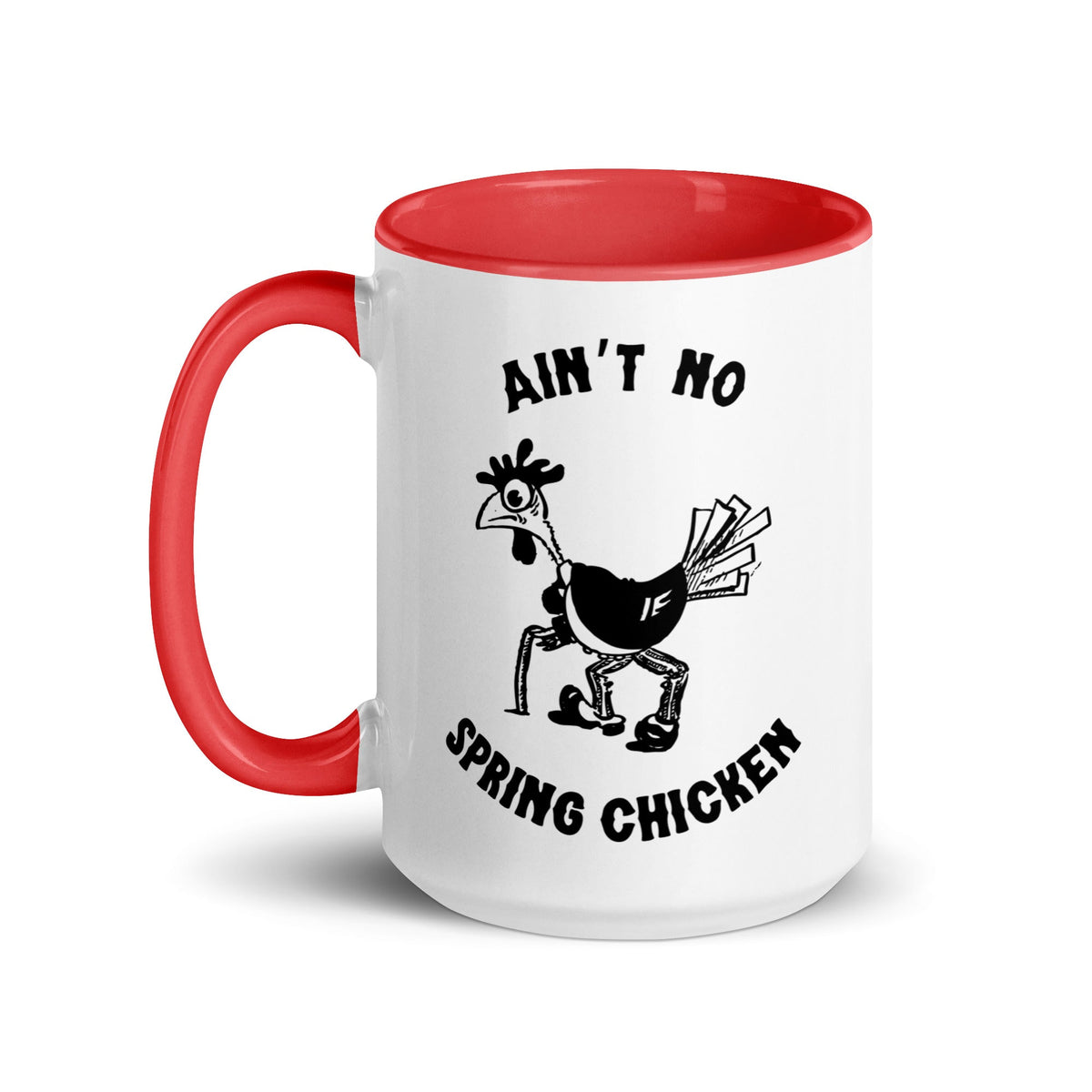 No Spring Chicken Colored Mug - Cluck It All Farms