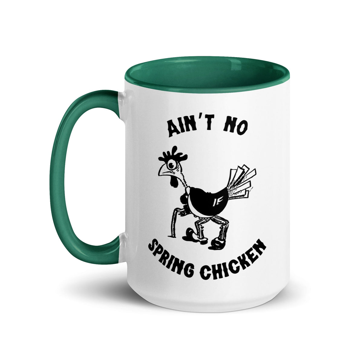 No Spring Chicken Colored Mug - Cluck It All Farms