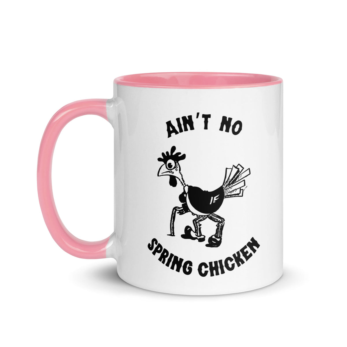 No Spring Chicken Colored Mug - Cluck It All Farms