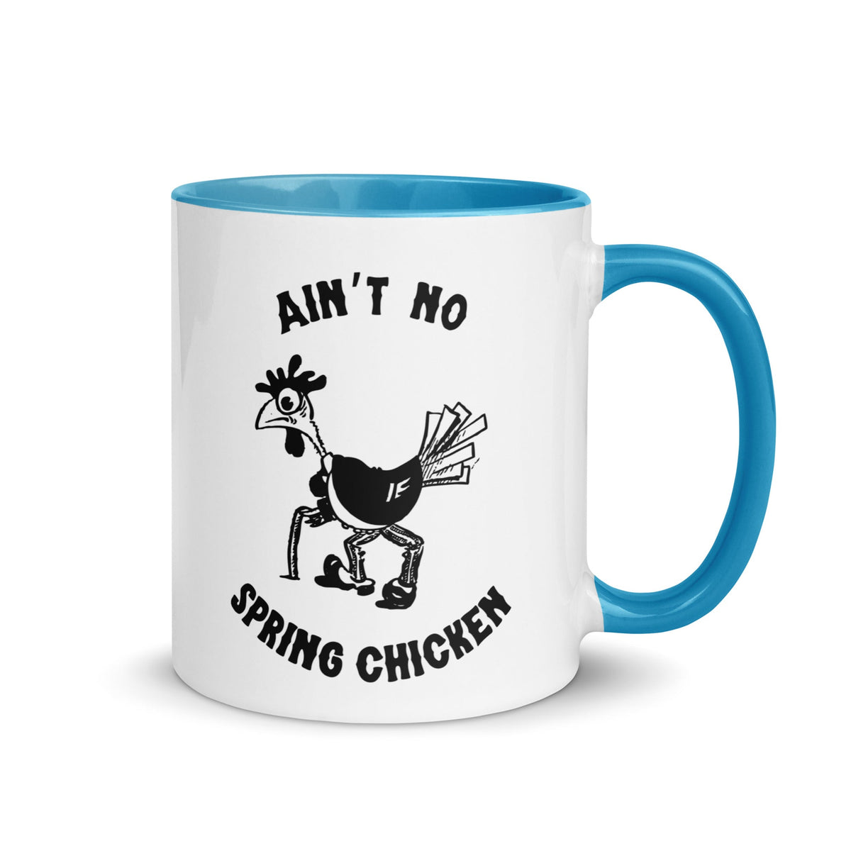 No Spring Chicken Colored Mug - Cluck It All Farms