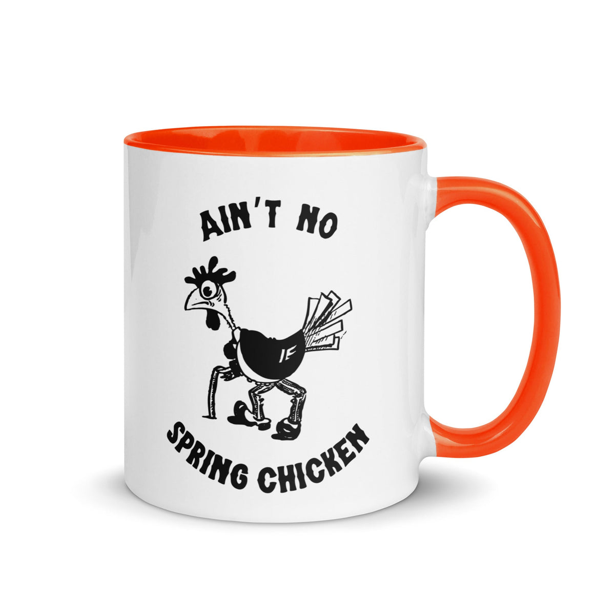 No Spring Chicken Colored Mug - Cluck It All Farms