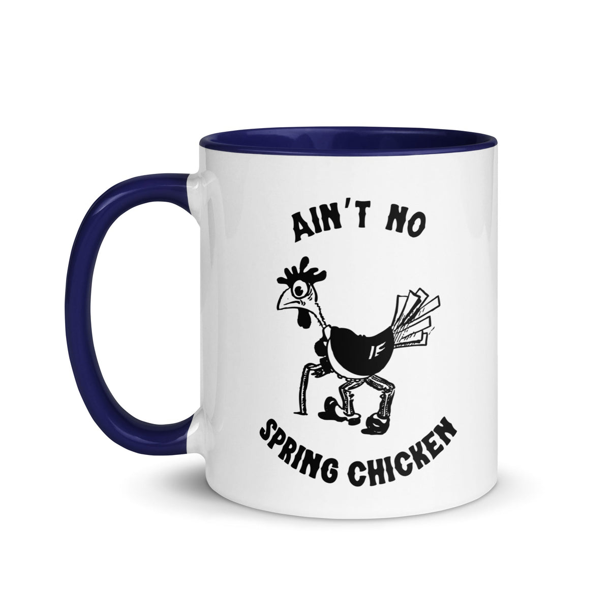 No Spring Chicken Colored Mug - Cluck It All Farms