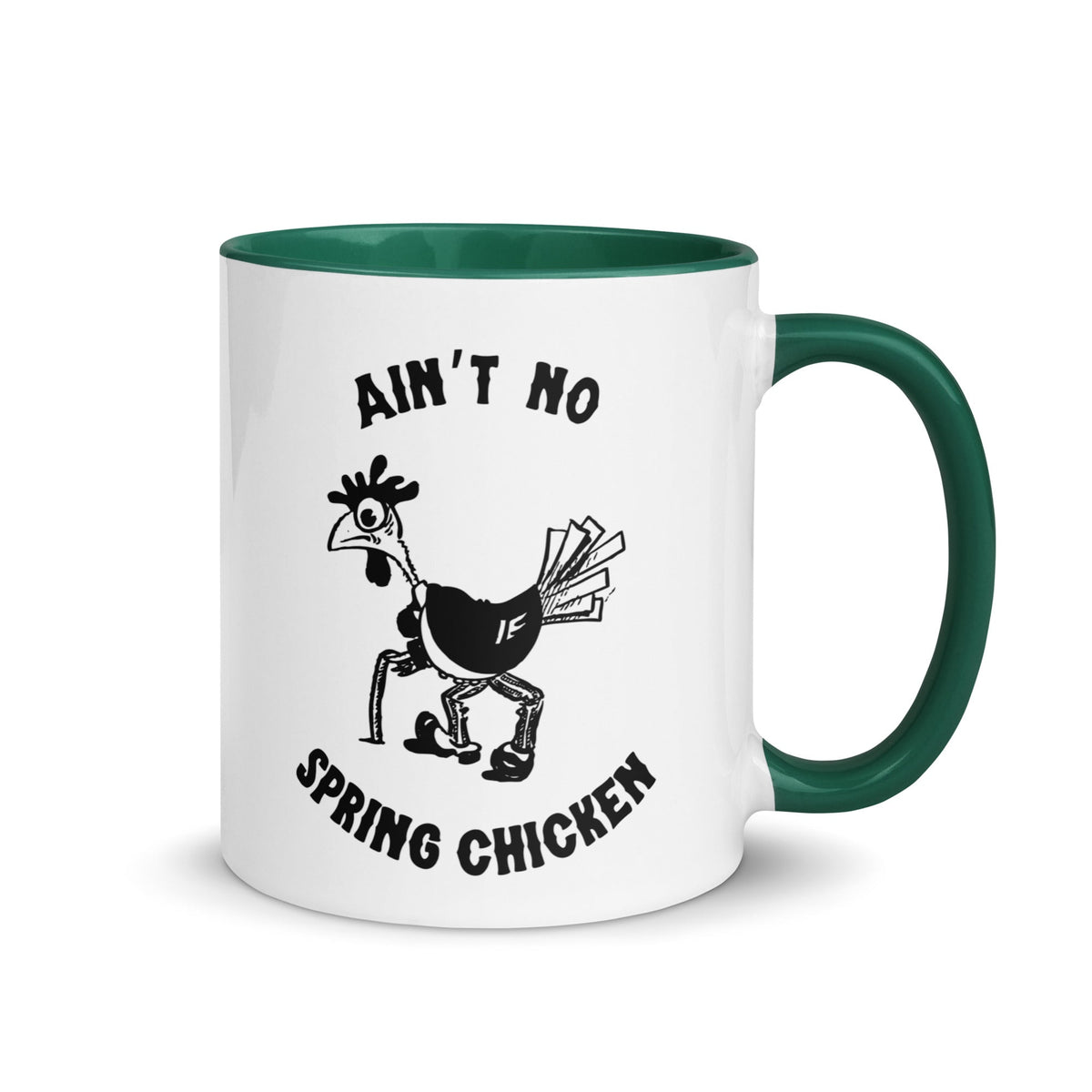 No Spring Chicken Colored Mug - Cluck It All Farms