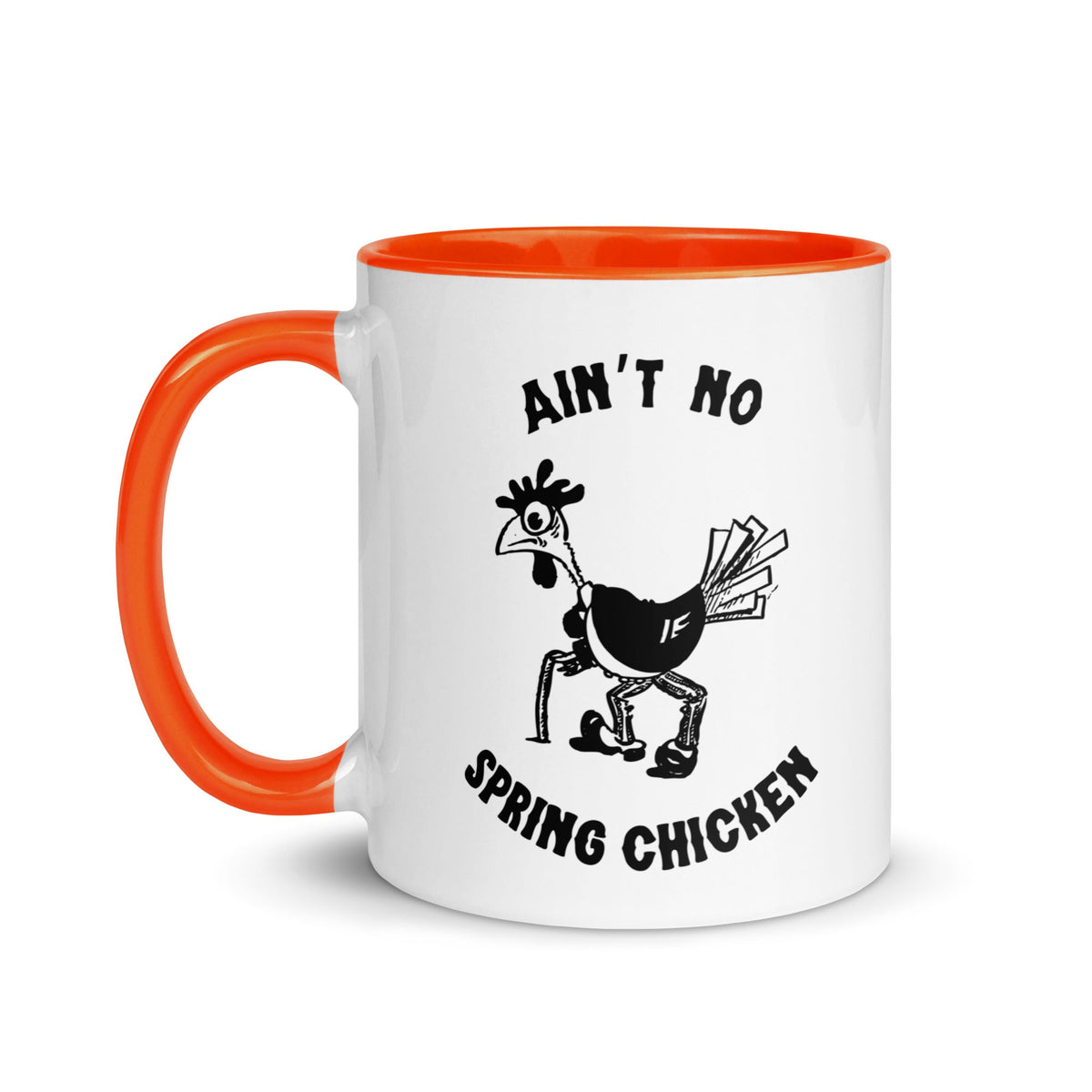 No Spring Chicken Colored Mug - Cluck It All Farms