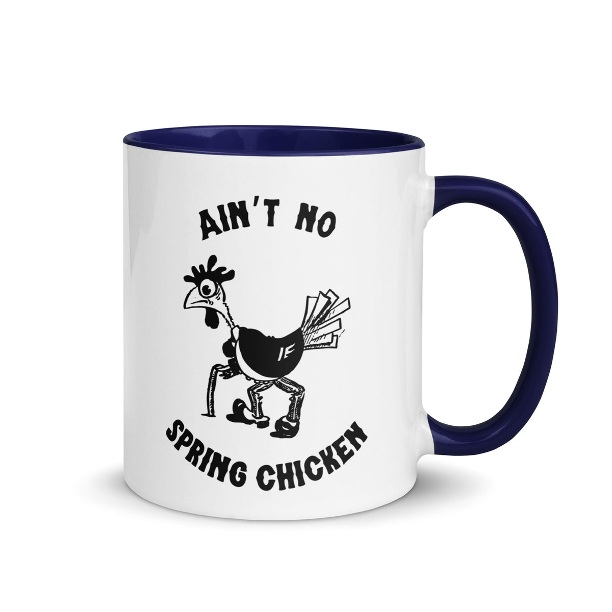 No Spring Chicken Colored Mug - Cluck It All Farms