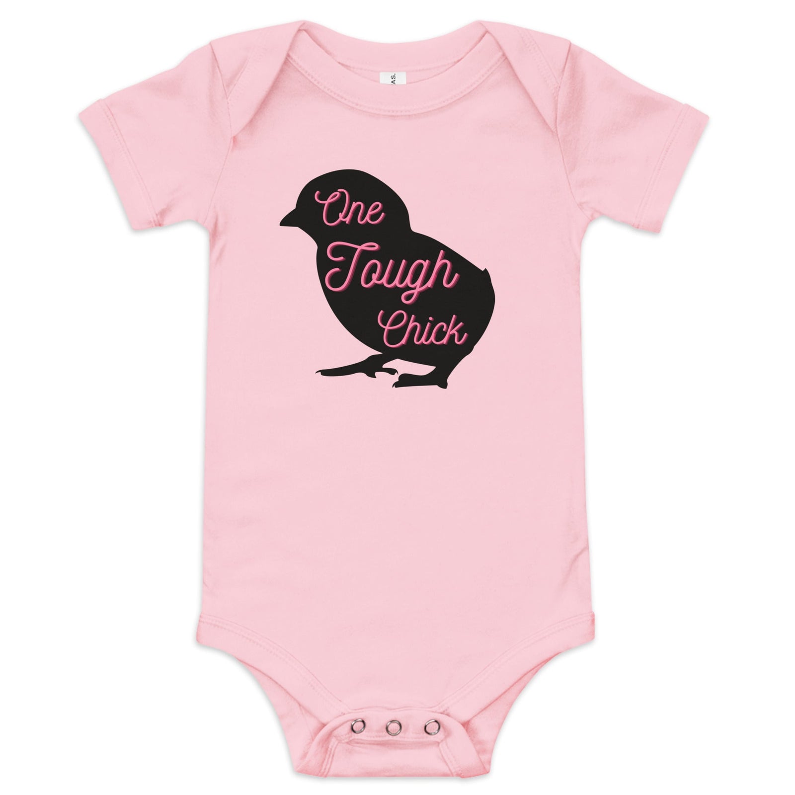 One Tough Chick Baby Short Sleeve Onesie - Cluck It All Farms