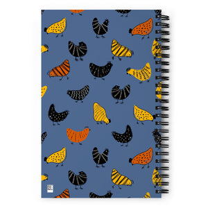 Pecking Chickens Spiral Notebook - Cluck It All Farms