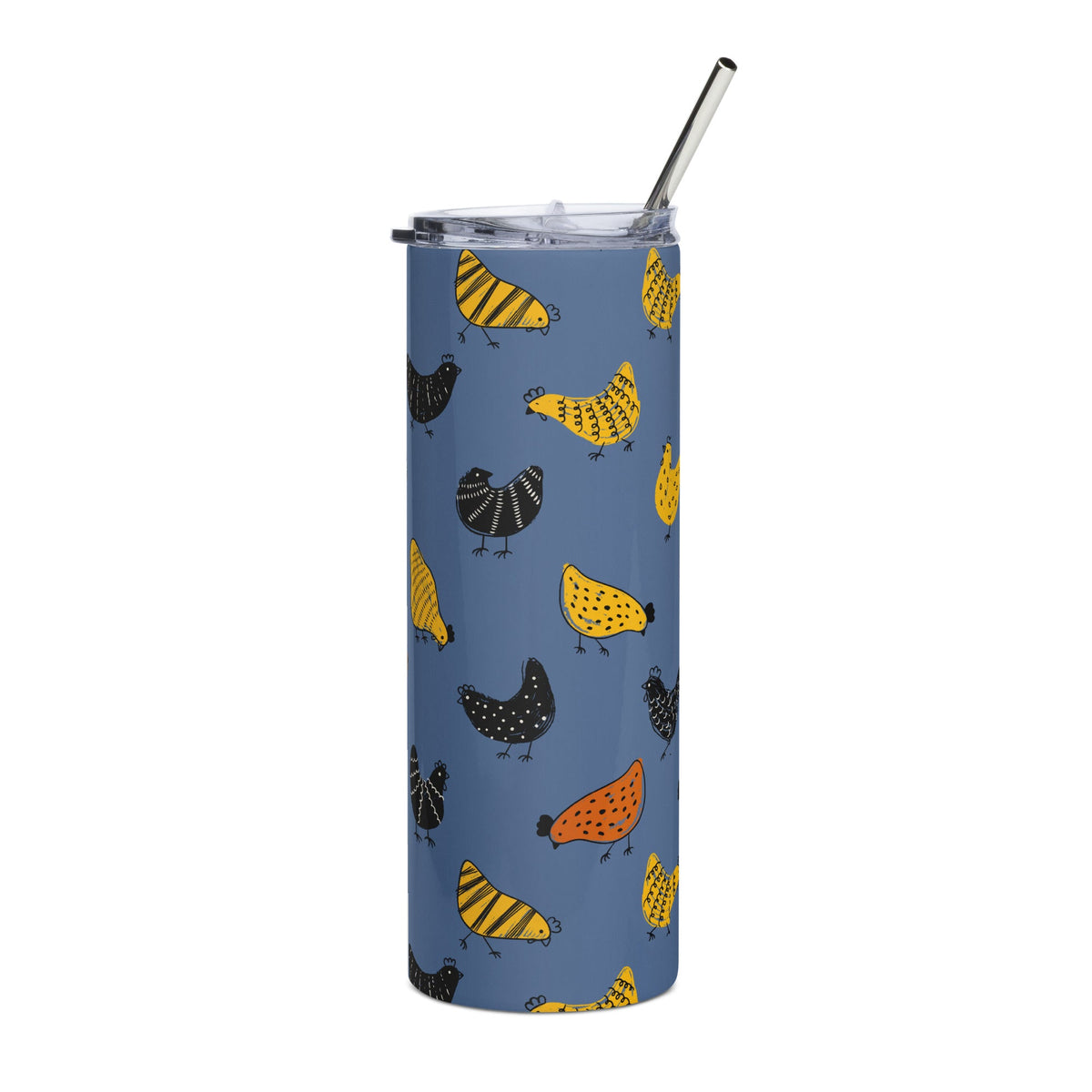 Pecking Chickens Stainless Steel Tumbler - Cluck It All Farms