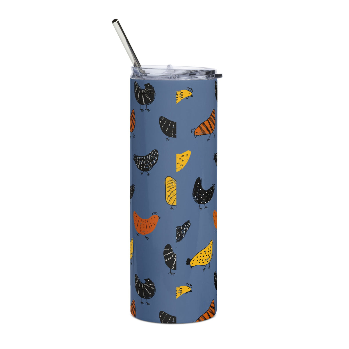 Pecking Chickens Stainless Steel Tumbler - Cluck It All Farms