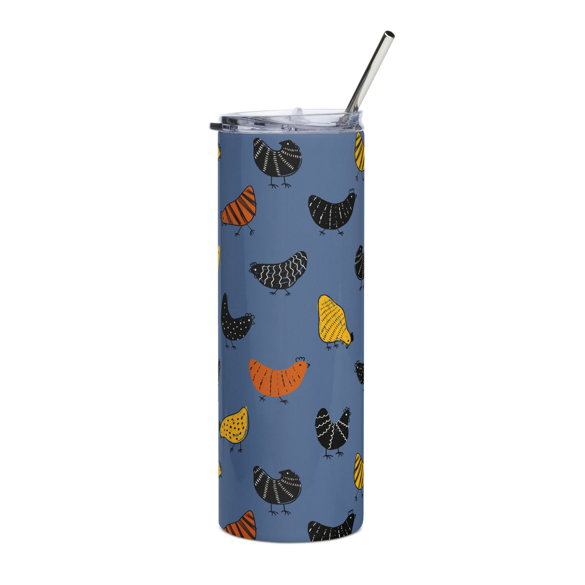 Pecking Chickens Stainless Steel Tumbler - Cluck It All Farms