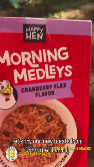 Happy Hen Morning Medley Treat for Chickens Cranberry & Flax