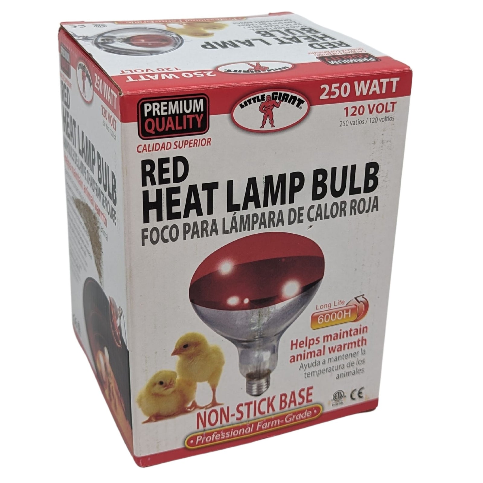 Red Heat Lamp Bulb 250 W - Cluck It All Farms