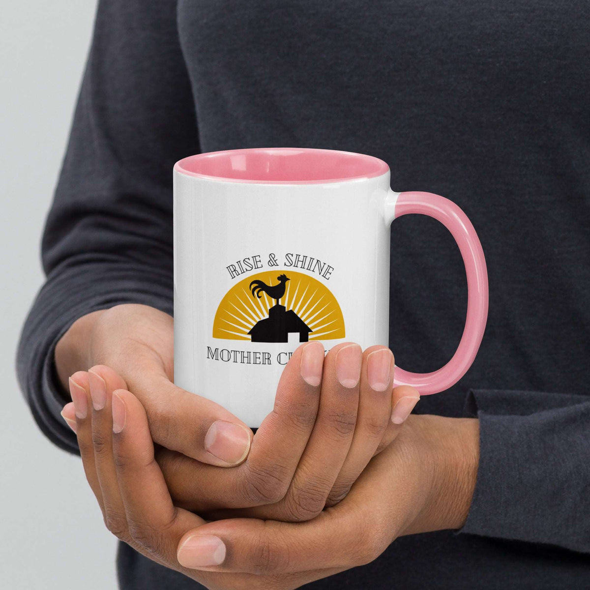 Rise &amp; Shine Chicken Colored Mug - Cluck It All Farms
