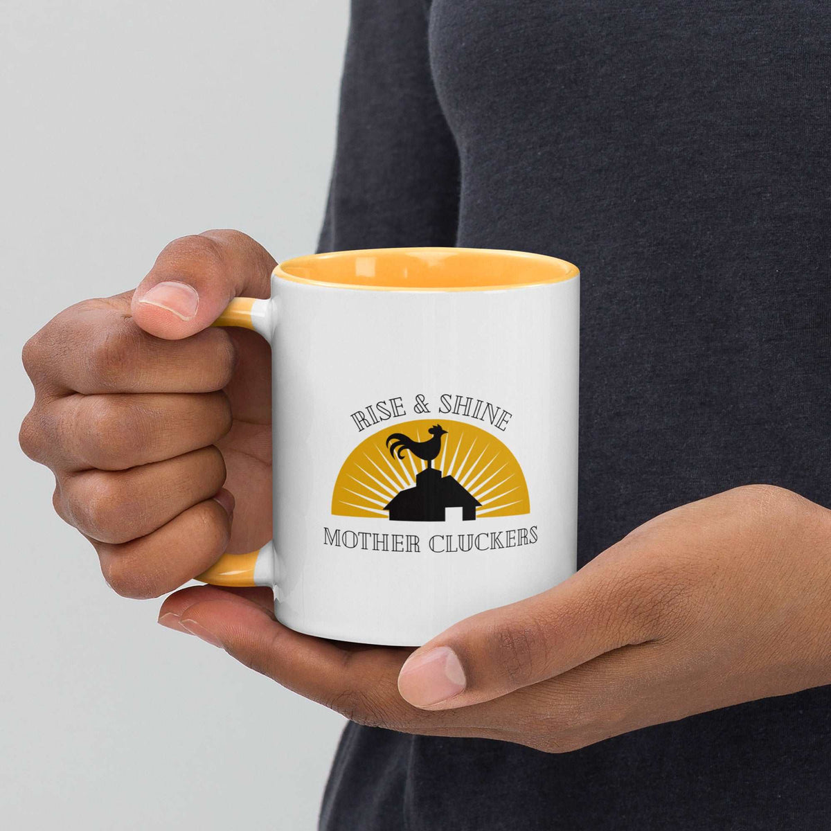Rise &amp; Shine Chicken Colored Mug - Cluck It All Farms