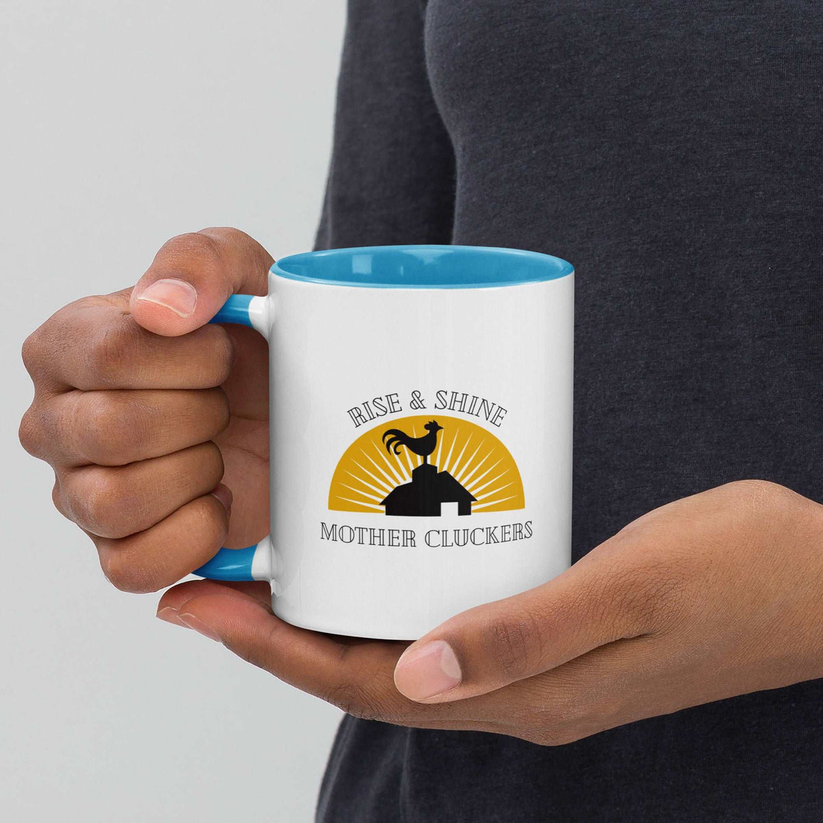 Rise &amp; Shine Chicken Colored Mug - Cluck It All Farms