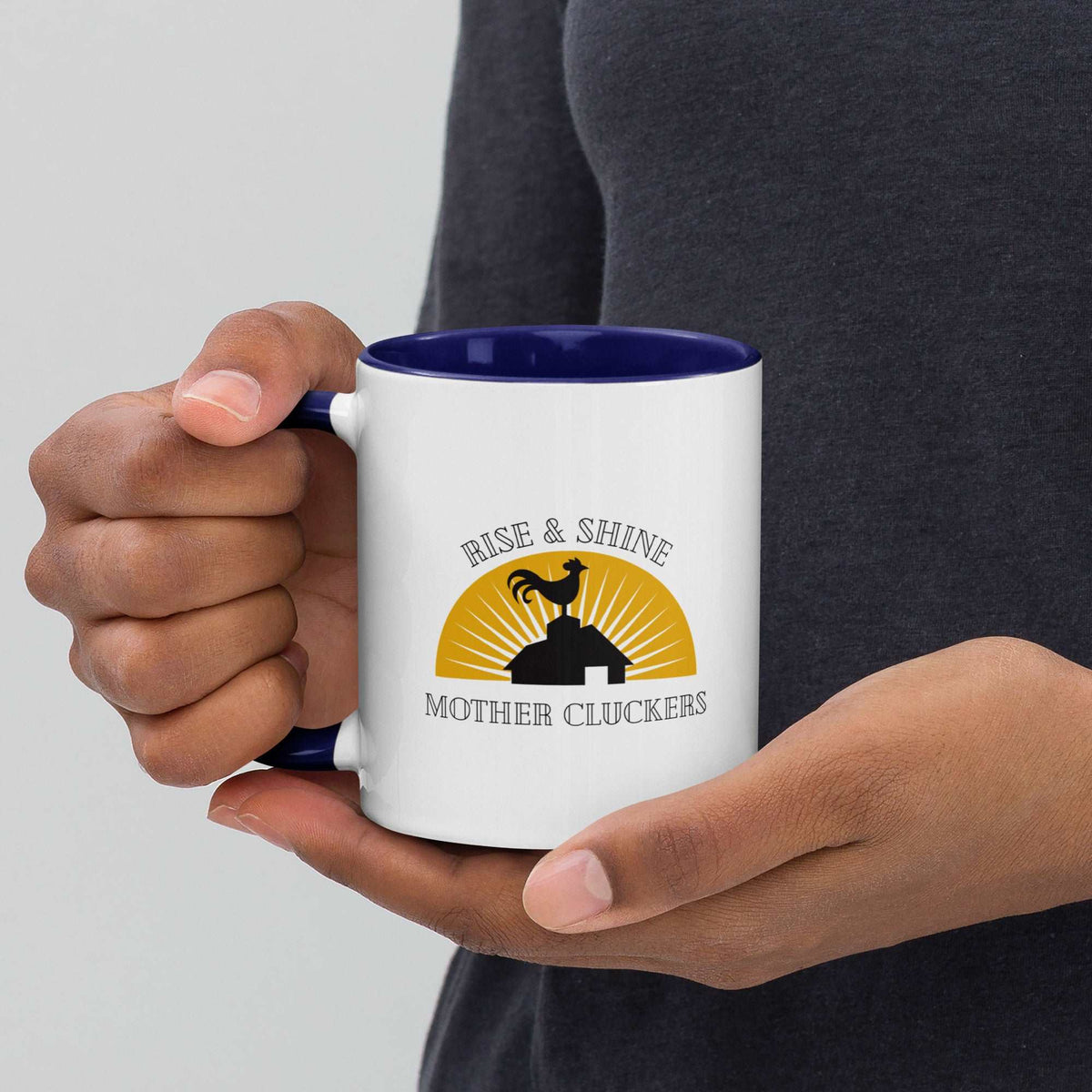 Rise &amp; Shine Chicken Colored Mug - Cluck It All Farms