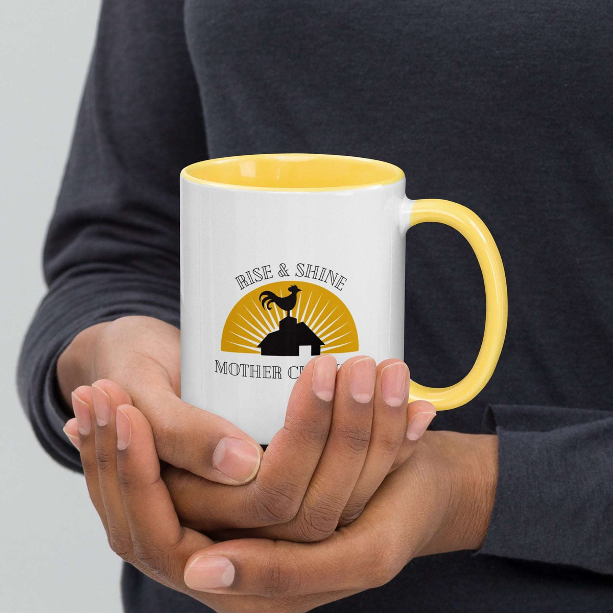 Rise &amp; Shine Chicken Colored Mug - Cluck It All Farms