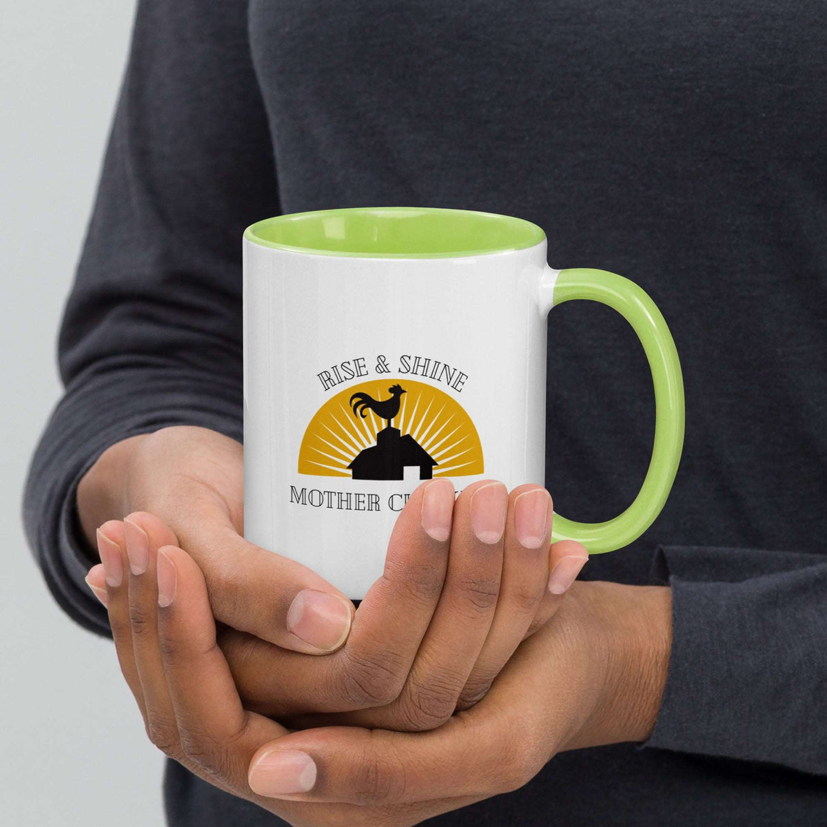 Rise &amp; Shine Chicken Colored Mug - Cluck It All Farms