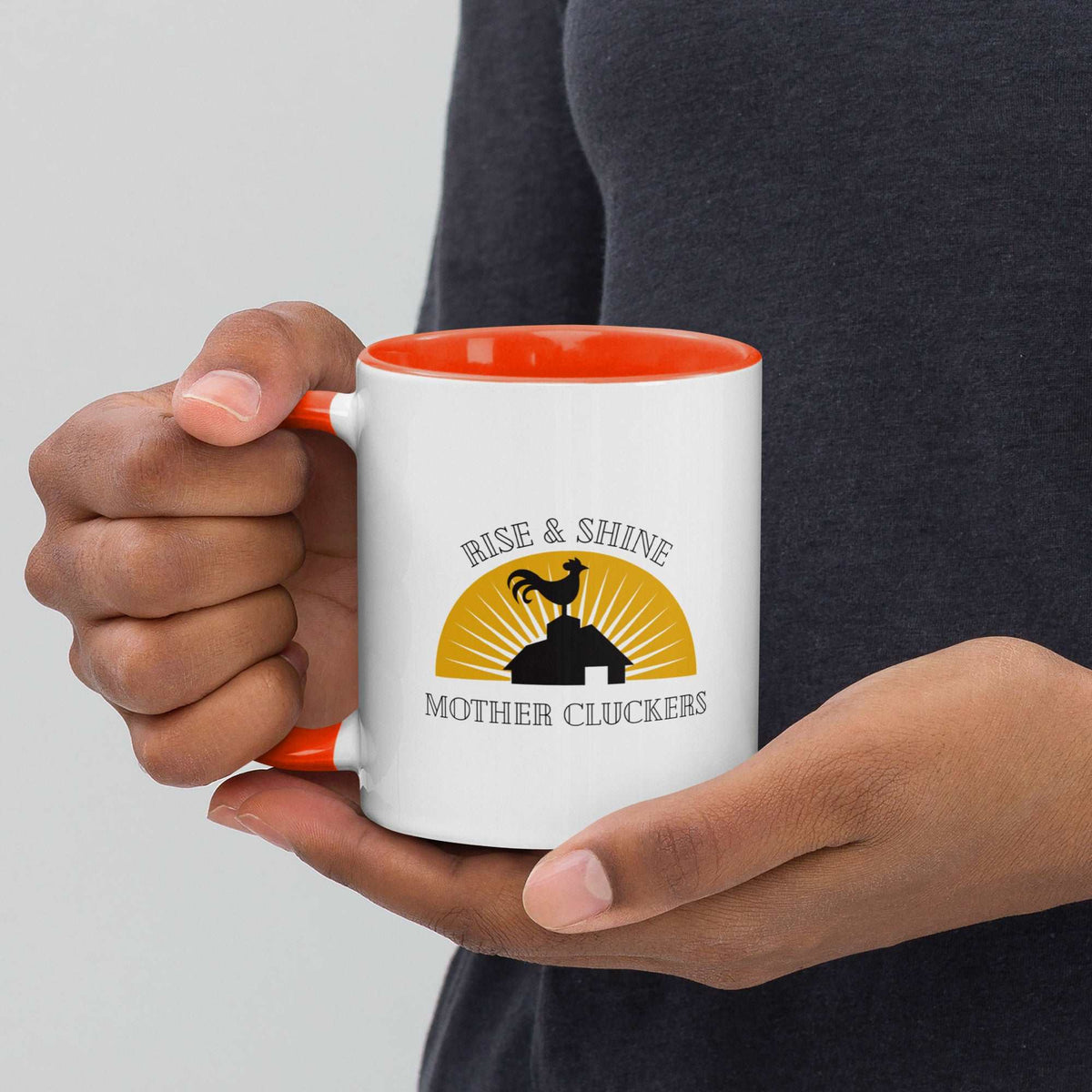 Rise &amp; Shine Chicken Colored Mug - Cluck It All Farms