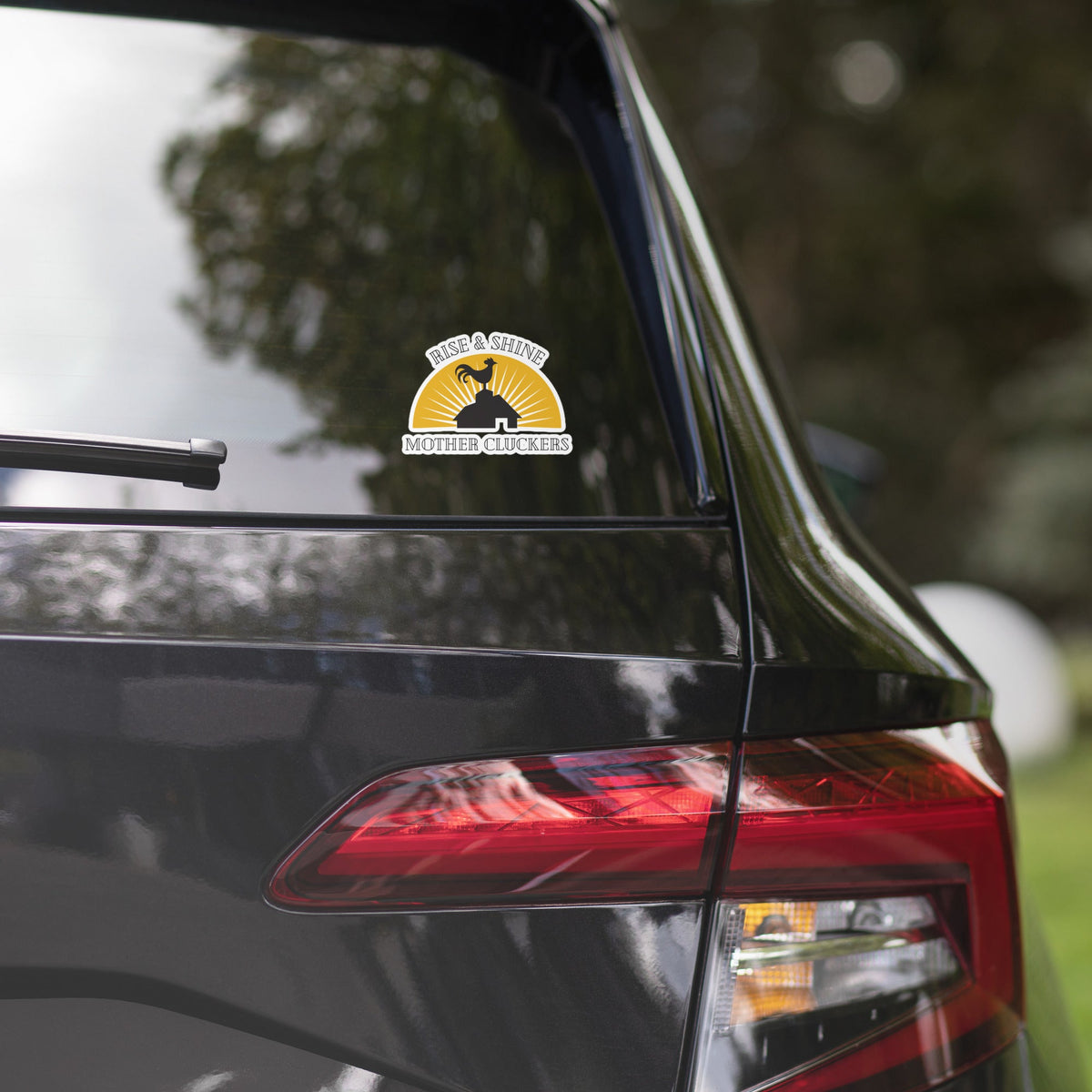 Rise &amp; Shine Chicken Sticker - Cluck It All Farms