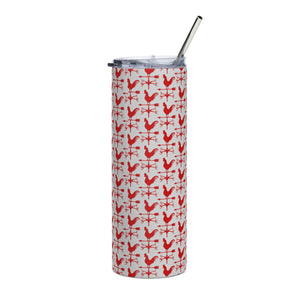 Rooster Weathervane Stainless Steel Tumbler - Cluck It All Farms