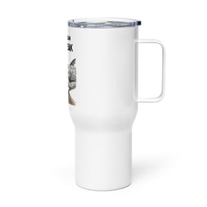 “Say That Again to My Beak” — Icelandic Chickens Travel Mug w/ Handle - Cluck It All Farms