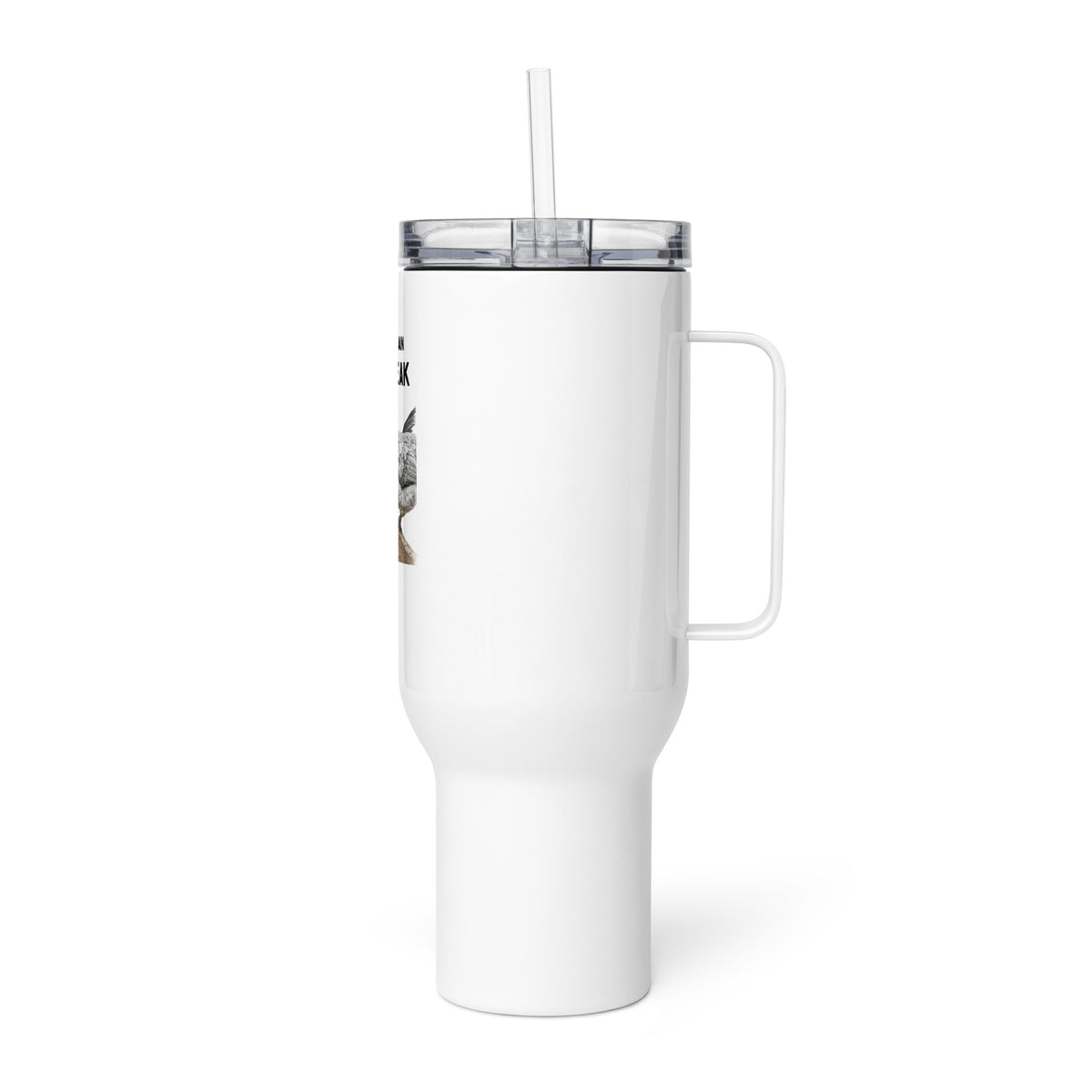 “Say That Again to My Beak” — Icelandic Chickens Travel Mug w/ Handle - Cluck It All Farms