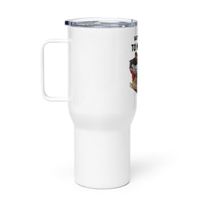“Say That Again to My Beak” — Icelandic Chickens Travel Mug w/ Handle - Cluck It All Farms