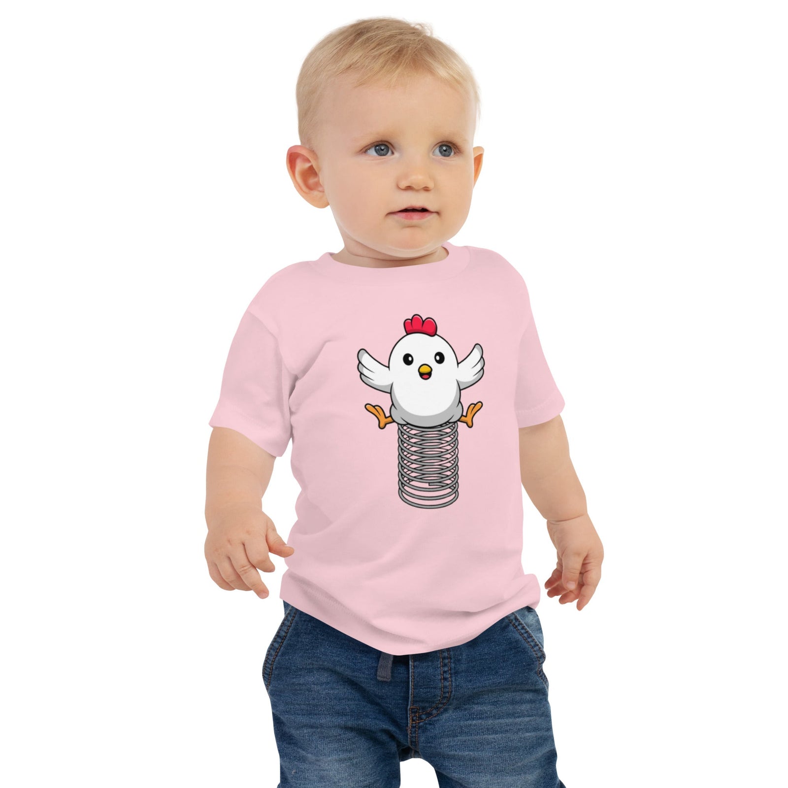 Spring Chicken Baby Jersey Short Sleeve Tee - Cluck It All Farms