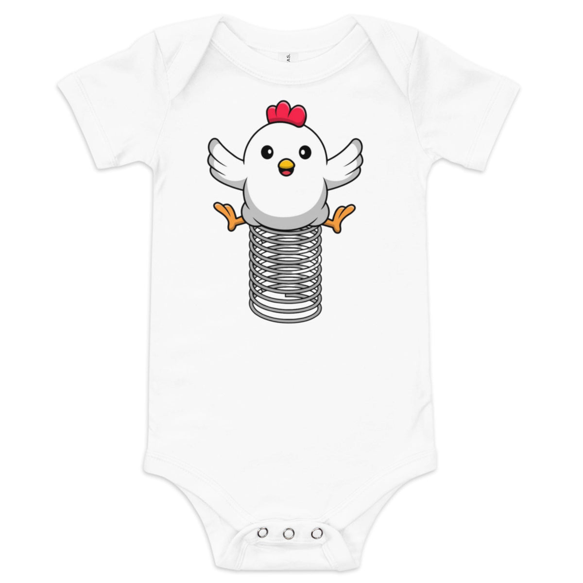 Spring Chicken Baby Short Sleeve Onesie - Cluck It All Farms